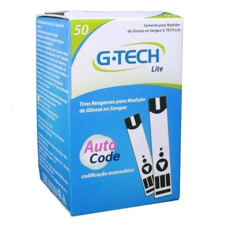 3x 50 Fitas Tiras Reagentes G-tech Lite Glicemia