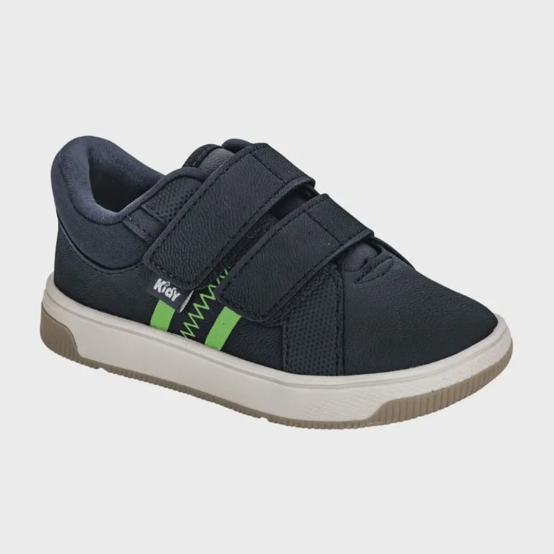 Tênis Infantil Kidy Milão Casual Ideal para festas e Eventos Escolar Escola Colegial Colégio Original Menino Masculino Conforto Durabilidade Anatômico Voltas às Aulas Macio Calce Fácil Resistente