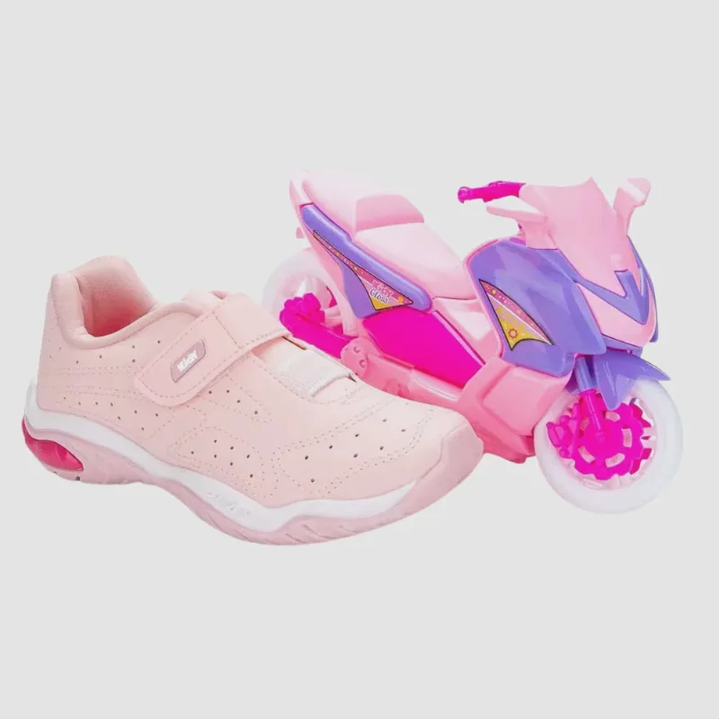 Tenis Fem Inf Casual Kidy + brinde