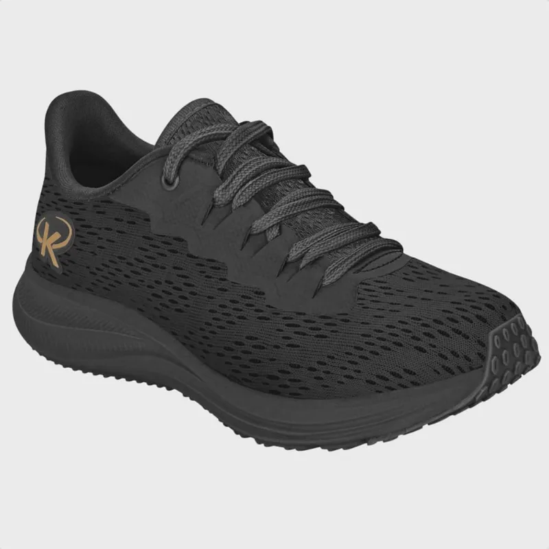 Tênis Infantil Kidy Energy Esportivo Preto E Dourado Escolar Escola Colegial Colégio Original Menino Masculino Conforto Durabilidade Anatômico Voltas às Aulas Macio Calce Fácil Resistente