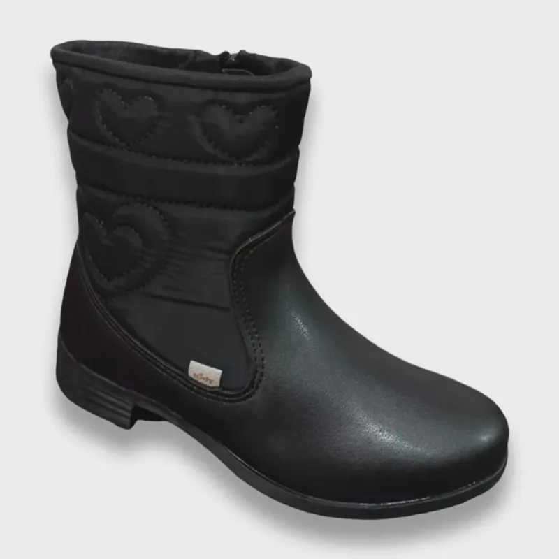 Bota Feminina Infantil Cano Curto Salto Baixo Kidy 0360 - KIDY