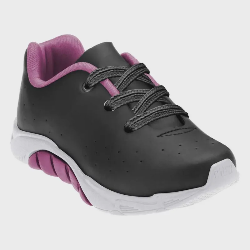 Tênis Infantil Feminino Mais Preto Pink Kidy 168-1230-0306