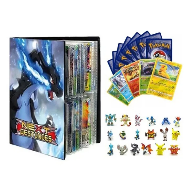 Album Pokémon Charizard X p/ 240 Cards + 25 Cartas + Brinde