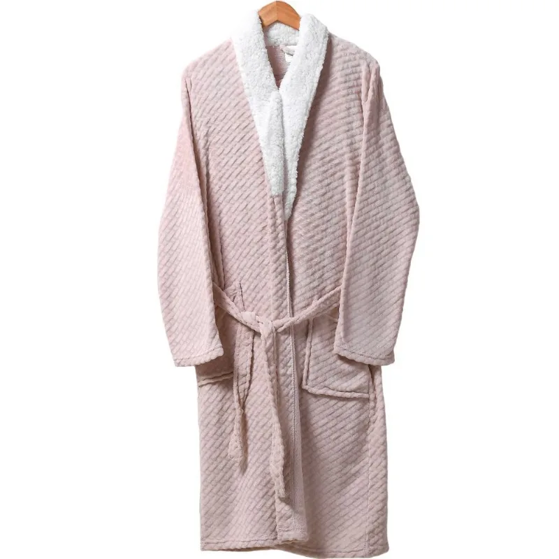 Roupão Sherpa Lã De Carneiro Toque Flannel