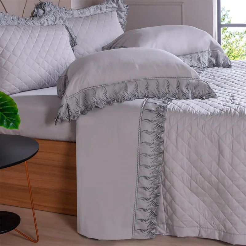 Jogo De Cama 300 Fios Lace Casal Níquel Tessi