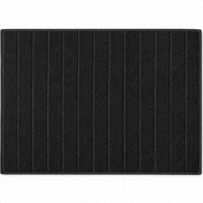 Toalha De Piso Premium Algodão 50x70cm 1 Peça Preto Tessi
