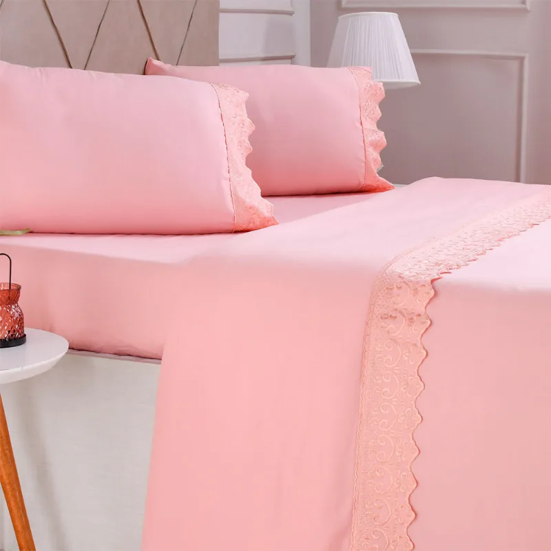 Jogo De Cama Casal Broderie Microfibra - Bene Casa