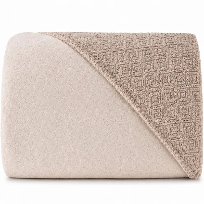 Cobertor Casal Sherpa Dupla Face 180x220cm 100% Poliéster Tessi Argila