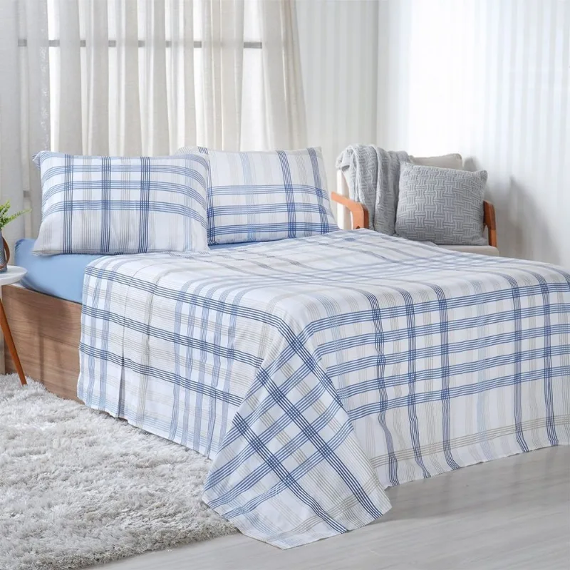 Jogo De Cama Casal 4 Pçs 150 Fios Super Macio 100% Algodão Chess