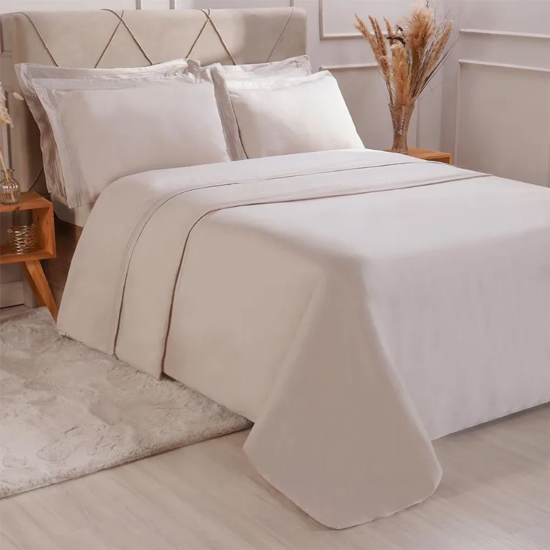 Kit Colcha Casal 300 Fios Classic 220x240cm Luna