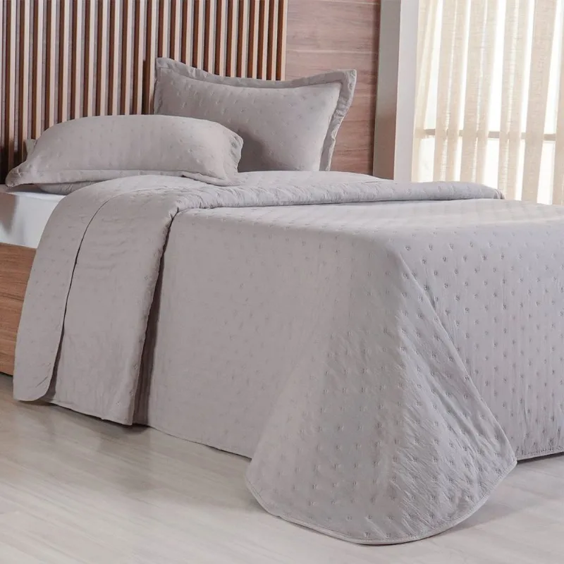 Kit Colcha Queen Miraggio New Soft 240x260cm Cahsmere