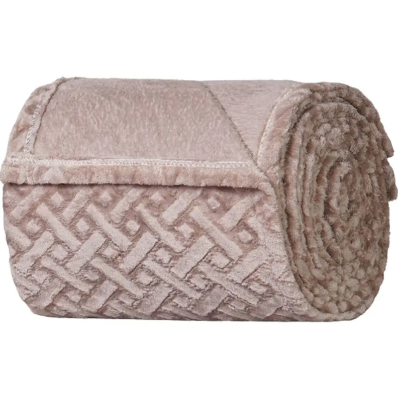 Manta Casal Brushed New Microfibra Flannel 100% Poliéster 180x230 Funghi