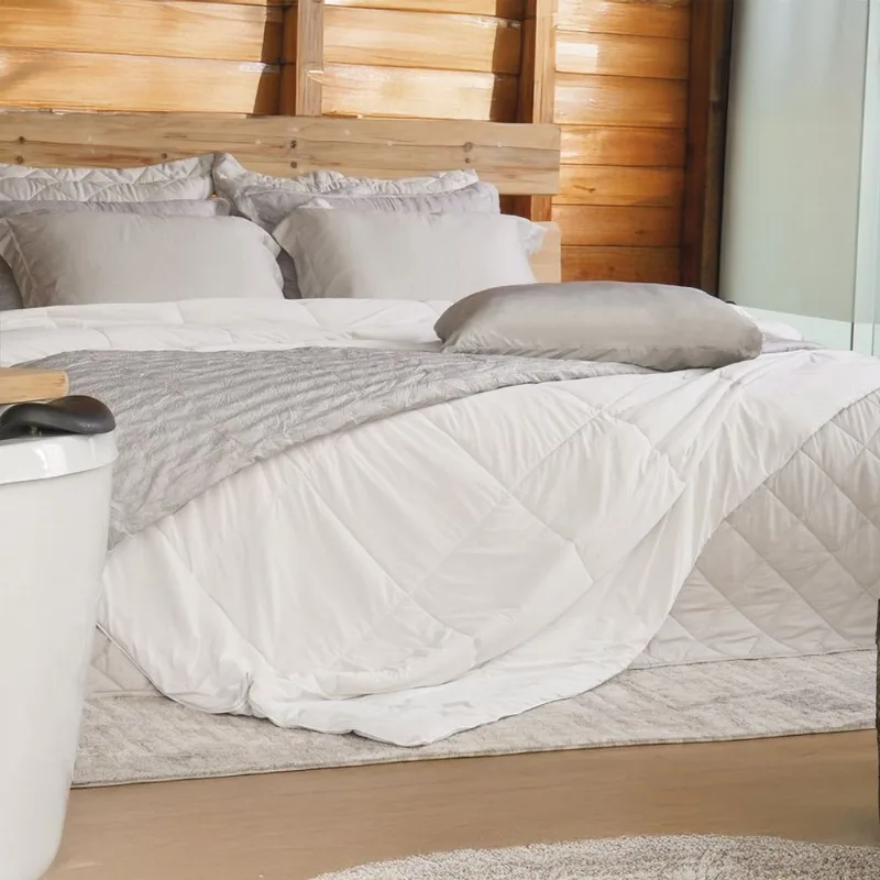 Edredom Casal Termofresh 100% Poliéster 180x220cm Tessi Branco