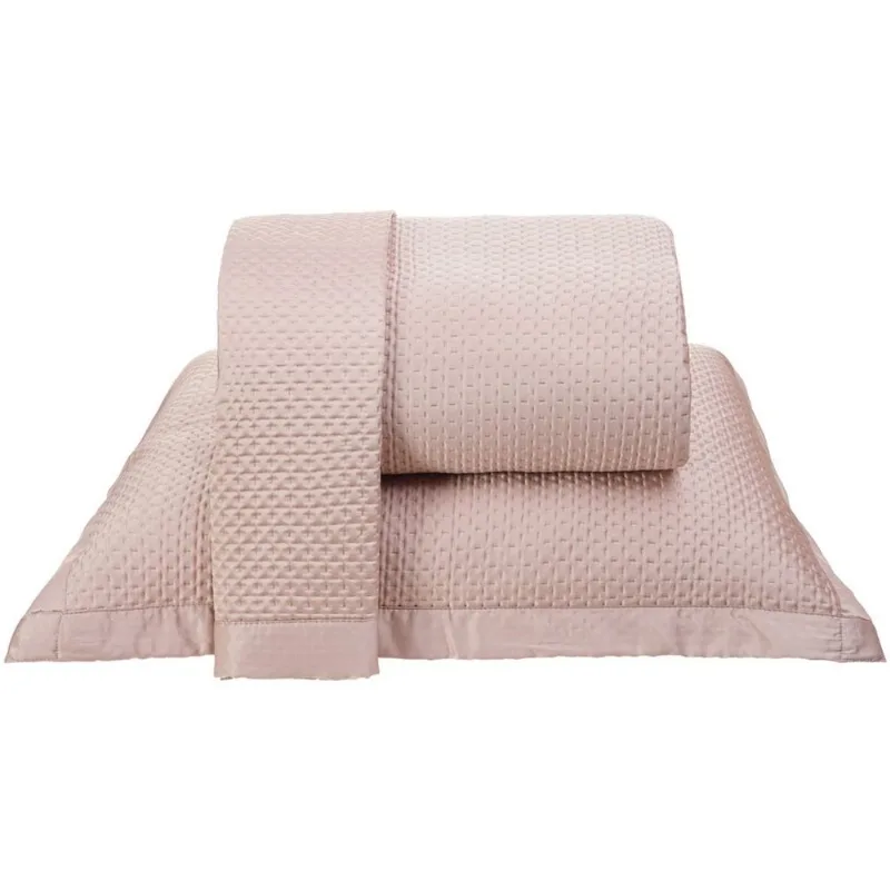 Kit Colcha Casal Satinatta Cetim 100% Poliéster 220x240cm Tessi Avelã Leve