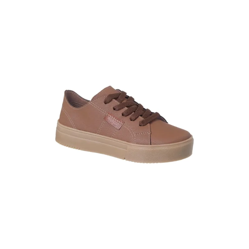 Tênis Infantil Masculino Bical Street Cadarço Caramelo