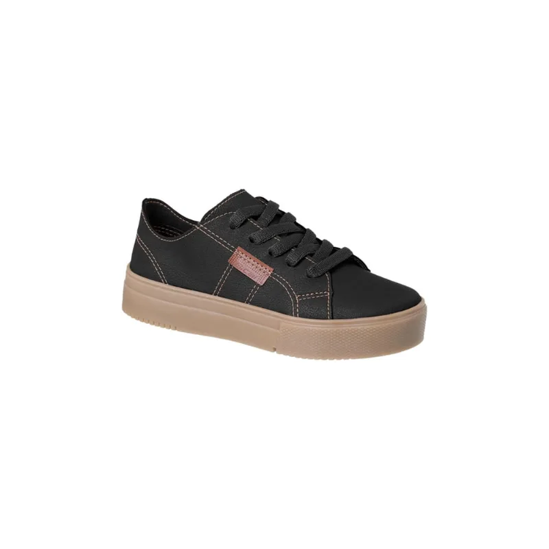 Tênis Infantil Masculino Bical Street Cadarço Preto Nude
