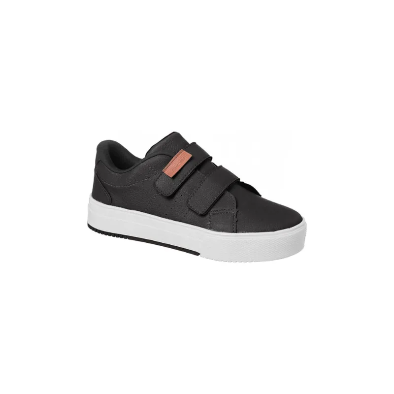 Tênis Infantil Masculino Bical Street Fecho Duplo Preto