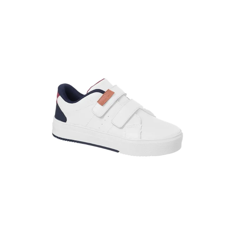 Tênis Infantil Masculino Bical Street Fecho Duplo Branco