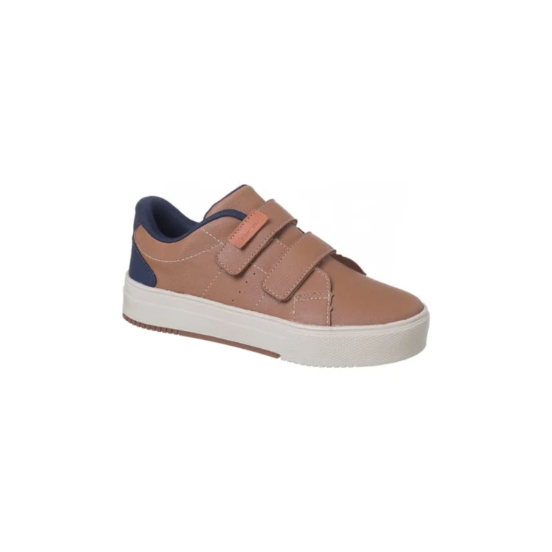 Tênis Infantil Masculino Bical Street Fecho Duplo Caramelo