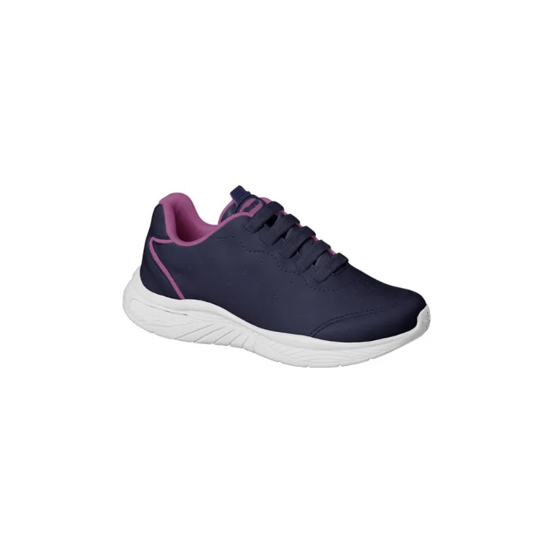 Tênis Infantil Feminino Bical Gamer Cadarço Marinho Pink
