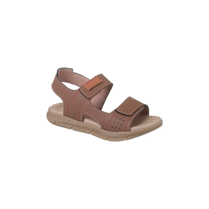 Sandália Infantil Masculina Bical Surf Fecho Duplo Caramelo