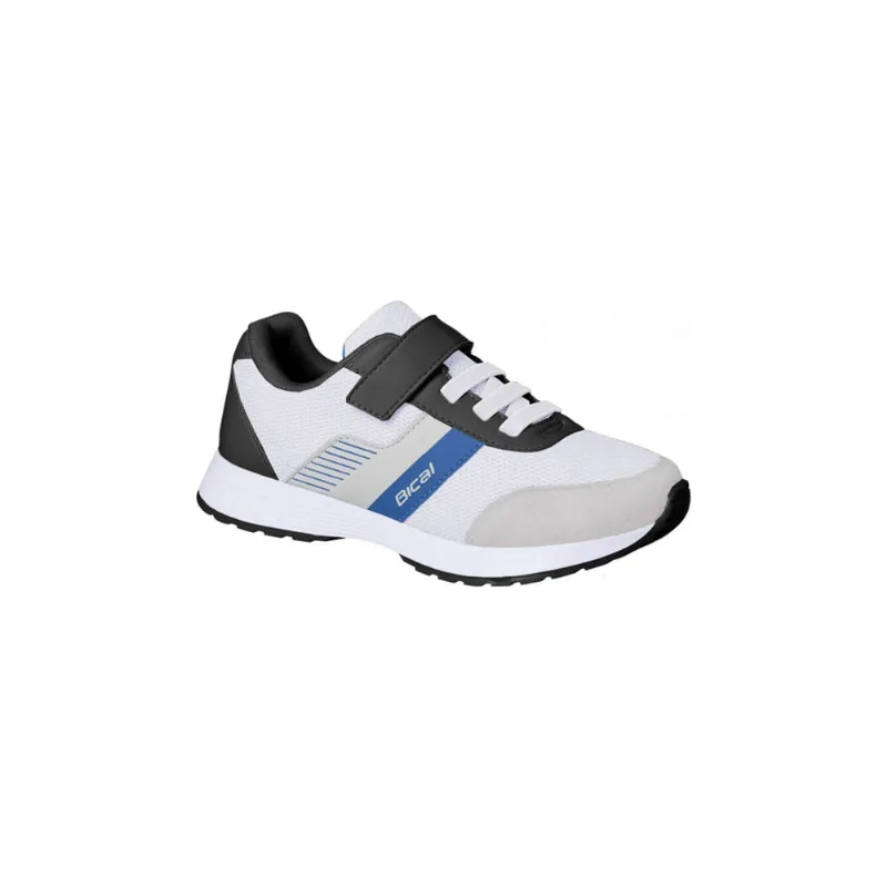Tênis Infantil Masculino Bical Free Walk Branco e Preto