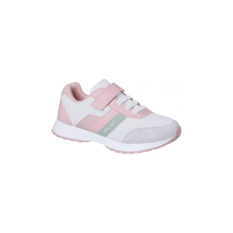 Tênis Infantil Feminino Bical Free Walk Rosa e Verde