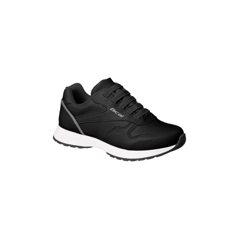 Tênis Infantil Masculino Bical Free Walk Elástico Preto