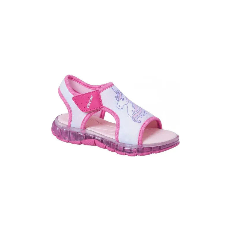 Sandália Infantil Feminina Bical Flash Unicornio Rosa