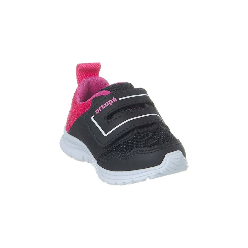 Tênis Infantil Feminino Ortopé Dna Flex Pink e Preto