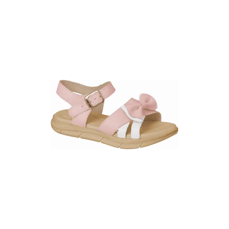 Sandália Infantil Feminina Bical Surf Laço Rosa Branco