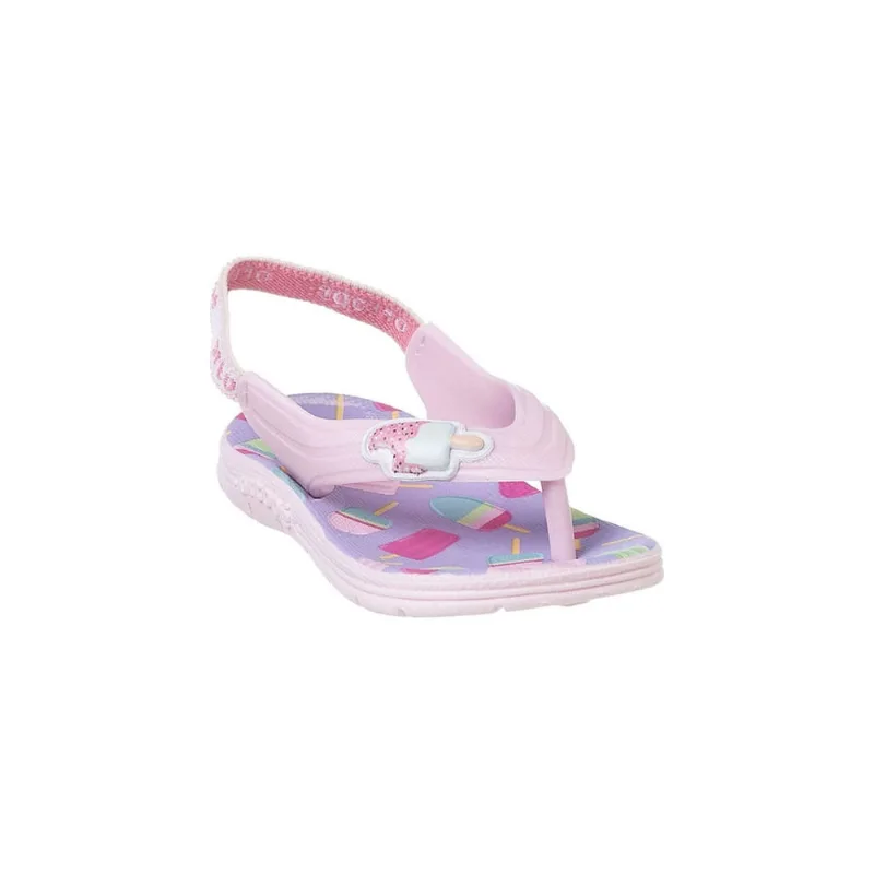 Chinelo Infantil Feminino Ortopé Acqua Picolé Rosa