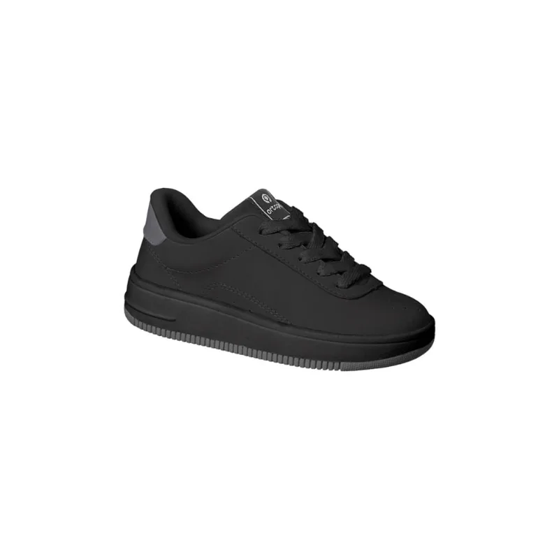 Tênis Infantil Masculino Ortopé Bliss Cadarço Preto/Preto
