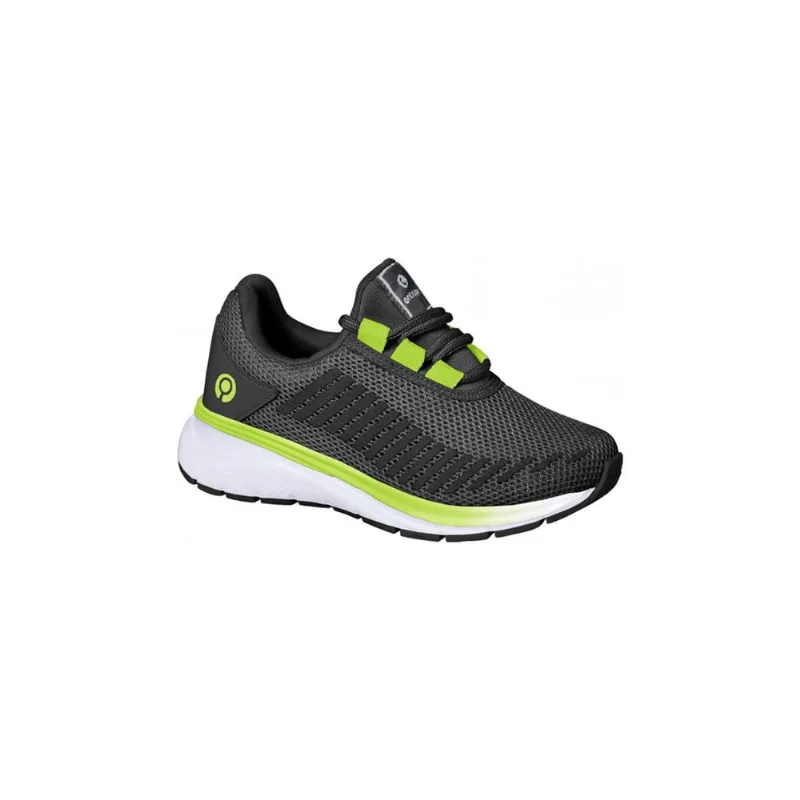 Tênis Infantil Masculino Ortopé Cadarço Elástico Preto/Amarelo