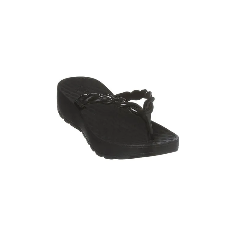 Chinelo Feminino Dijean Tira Trançada Tratorado Preto