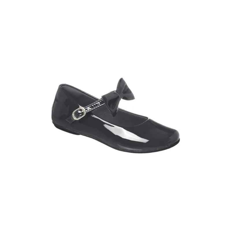 Sapatilha Infantil Feminina Ortopé Secret Laço Preto