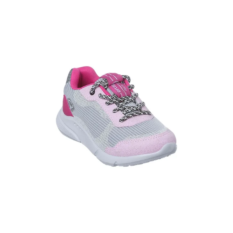 Tênis Infantil Feminino Ortopé Sport Comfort Cinza e Rosa