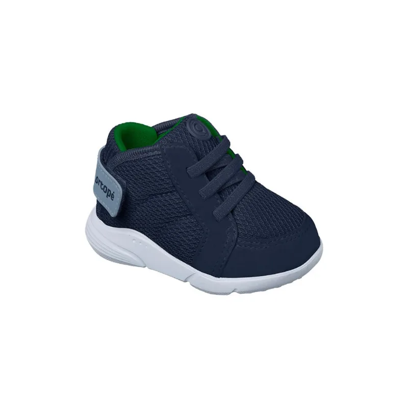 Tênis Cano Alto Infantil Masculino Ortopé Sport Baby Azul Marinho