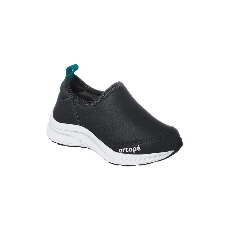 Tênis Infantil Masculino Ortopé Dna Flex Calce Fácil Preto