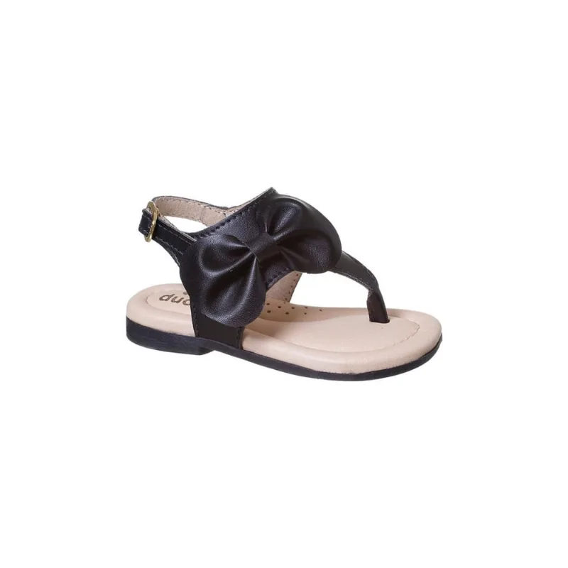 Sandália Infantil Feminina Ortopé Sonho Laço Preto