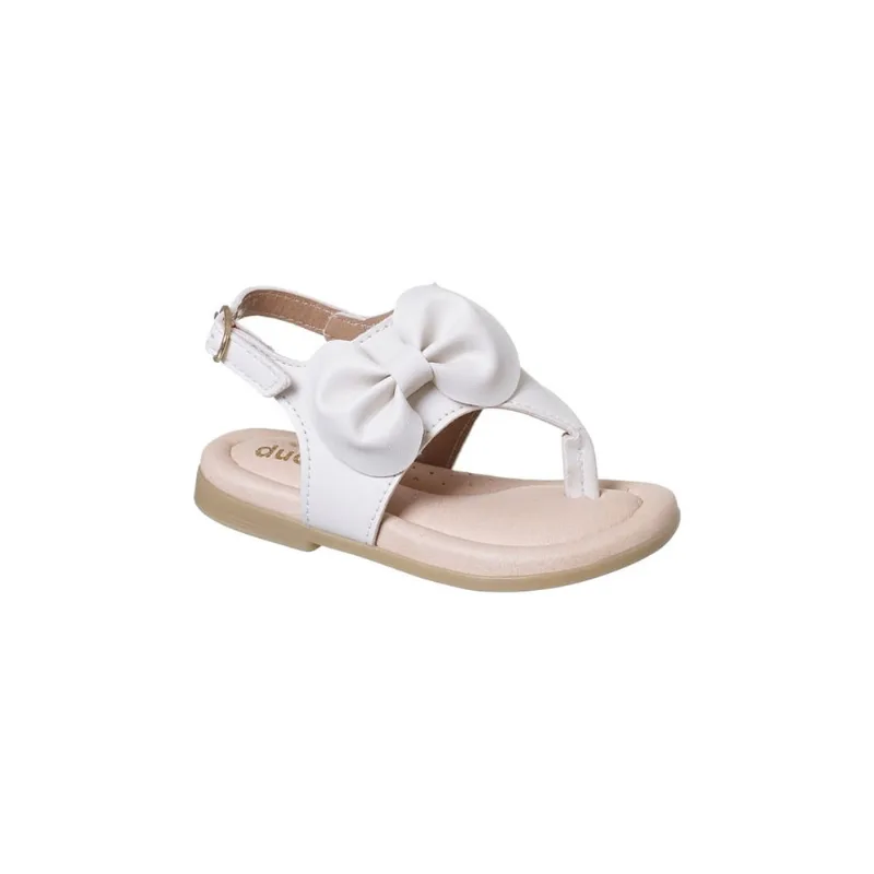 Sandália Infantil Feminina Ortopé Sonho Laço Off White