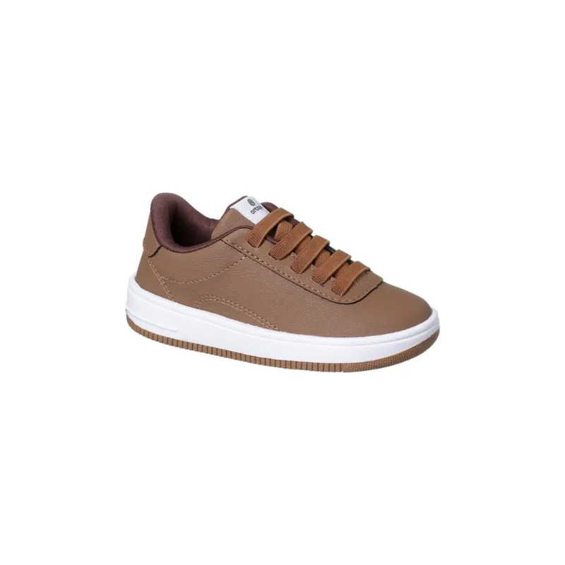 Tênis Infantil Masculino Ortopé Bliss Cadarço Elástico Caramelo