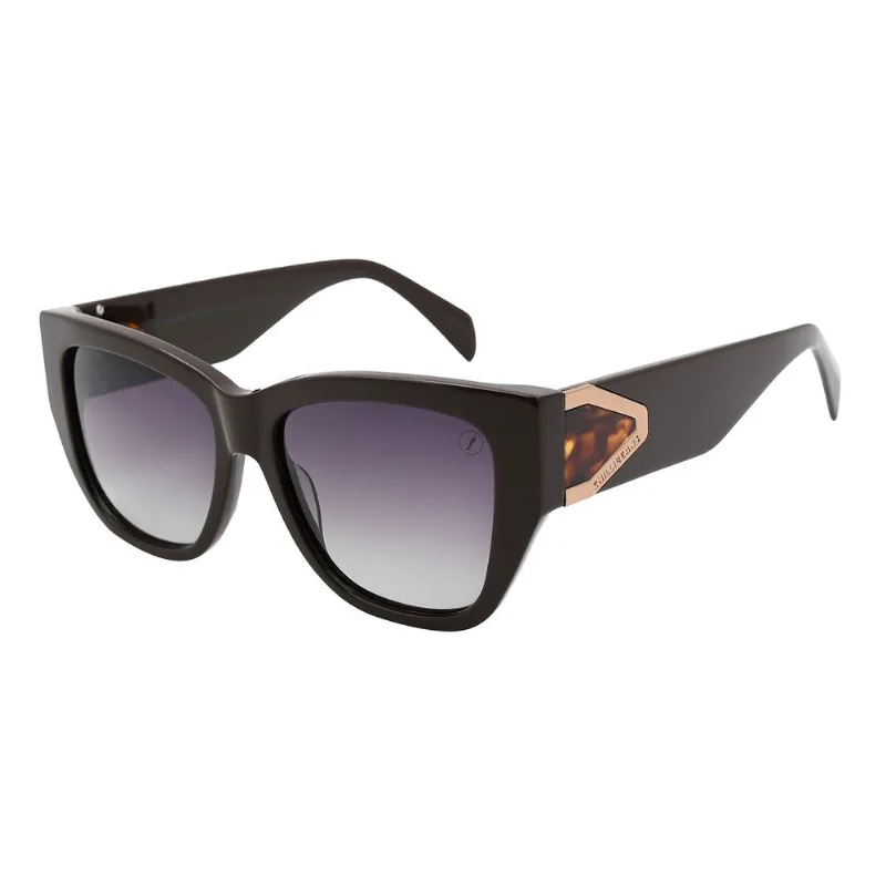 Óculos de Sol Feminino Anitta Quadrado Degradê Preto Polarizado OC.CL.5689.2001 M