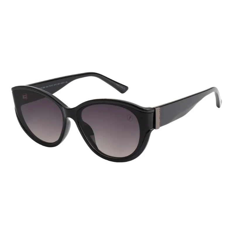 Óculos de Sol Feminino Bended Lenses Redondo Degradê Preto OC.CL.5900.2001 M