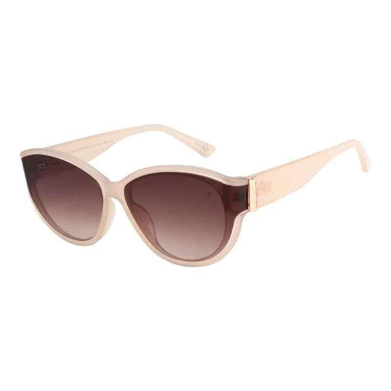 Óculos de Sol Feminino Bended Lenses Redondo Bege OC.CL.5900.5723 M