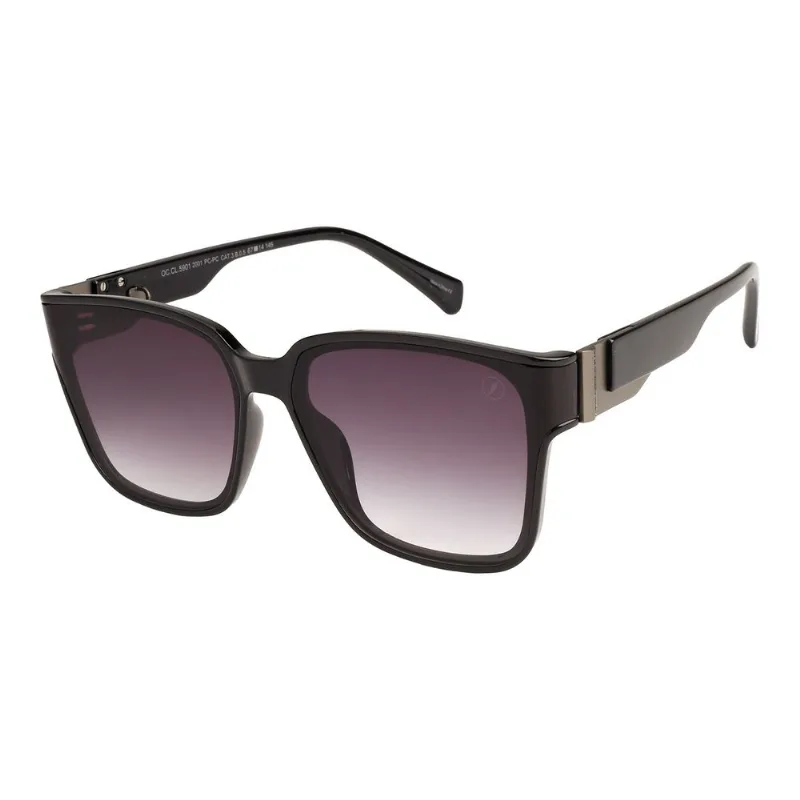 Óculos de Sol Feminino Bended Lenses Quadrado Degradê Preto OC.CL.5901.2001 M