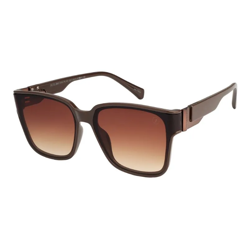 Óculos de Sol Feminino Bended Lenses Quadrado Degradê Marrom OC.CL.5901.5702 M