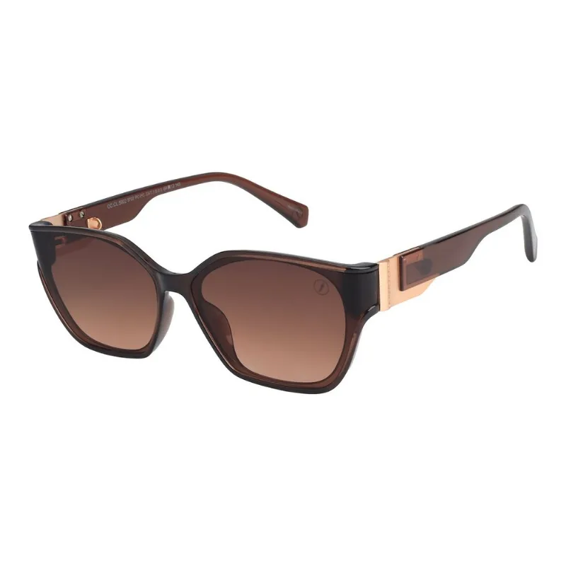 Óculos de Sol Feminino Bended Lenses Quadrado Degradê Marrom OC.CL.5902.5702 M