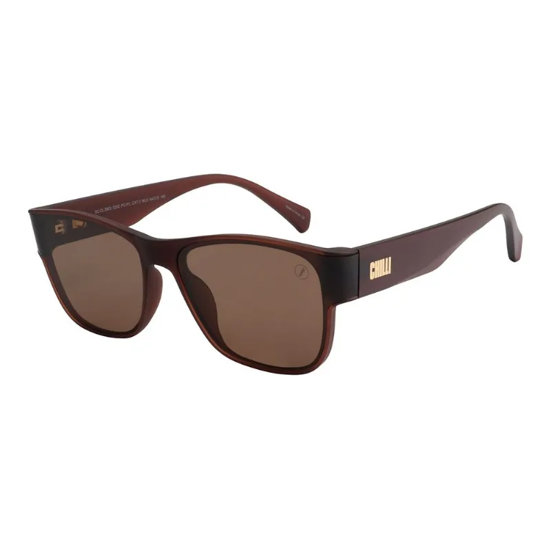 Óculos de Sol Feminino Bended Lenses Quadrado Marrom OC.CL.5903.0202 M