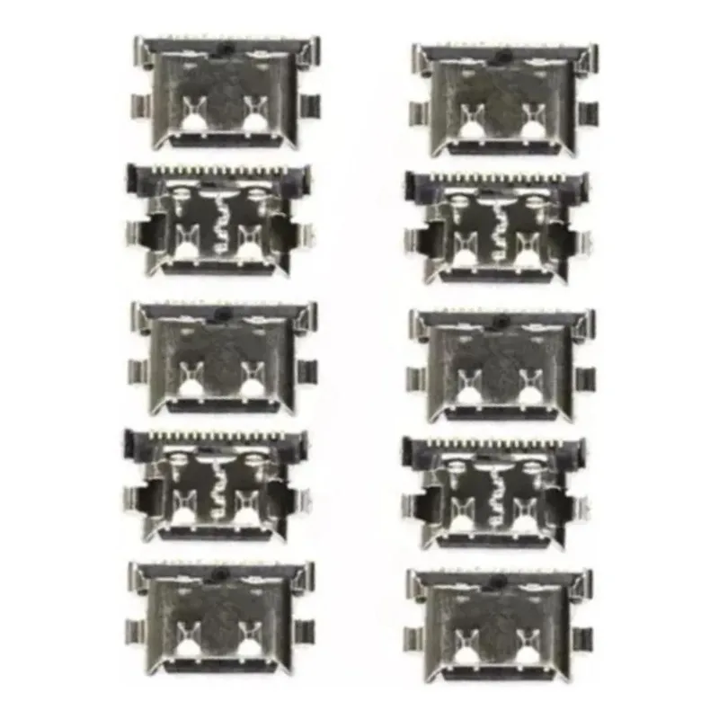 Kit Com 10 Conector De Carga Compatível Galaxy A20 (18pins)